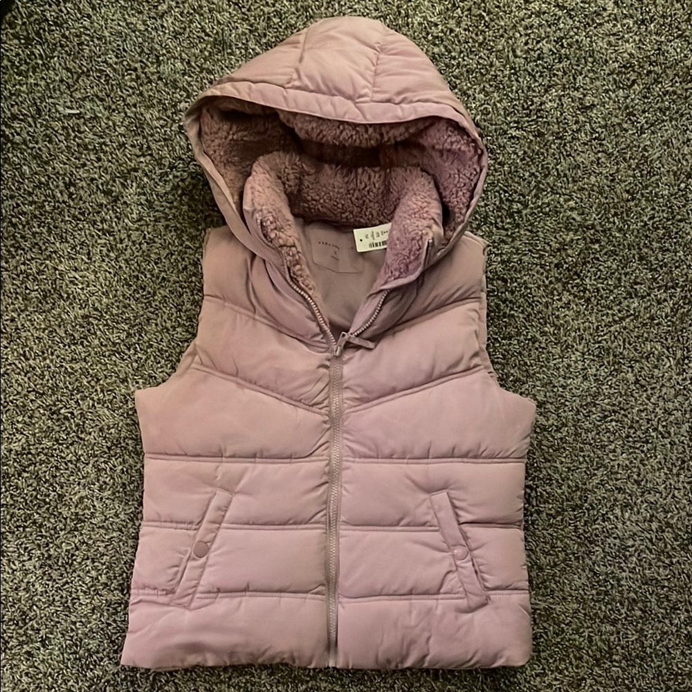 NWT Aeropostale Pink Hooded Puffer Vest